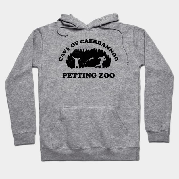 Cave of Caerbannog Petting Zoo (Black) Hoodie by bryankremkau